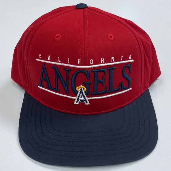American Needle California Anaheim Angels Los Angeles Snapback Hat MLB Vintage - Picture 2 of 6